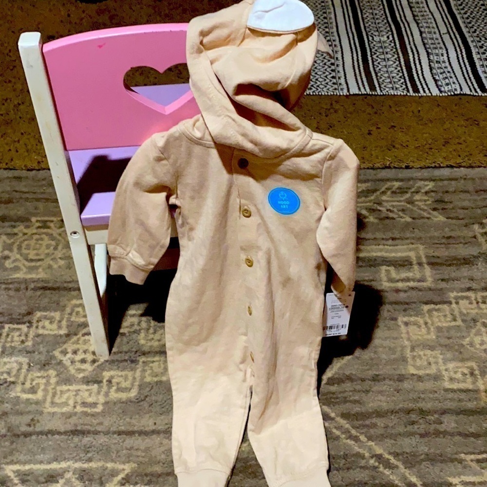Cotton Baby Bunny Outfit Hooded with Ears 6 Month Infant Charming Halloween